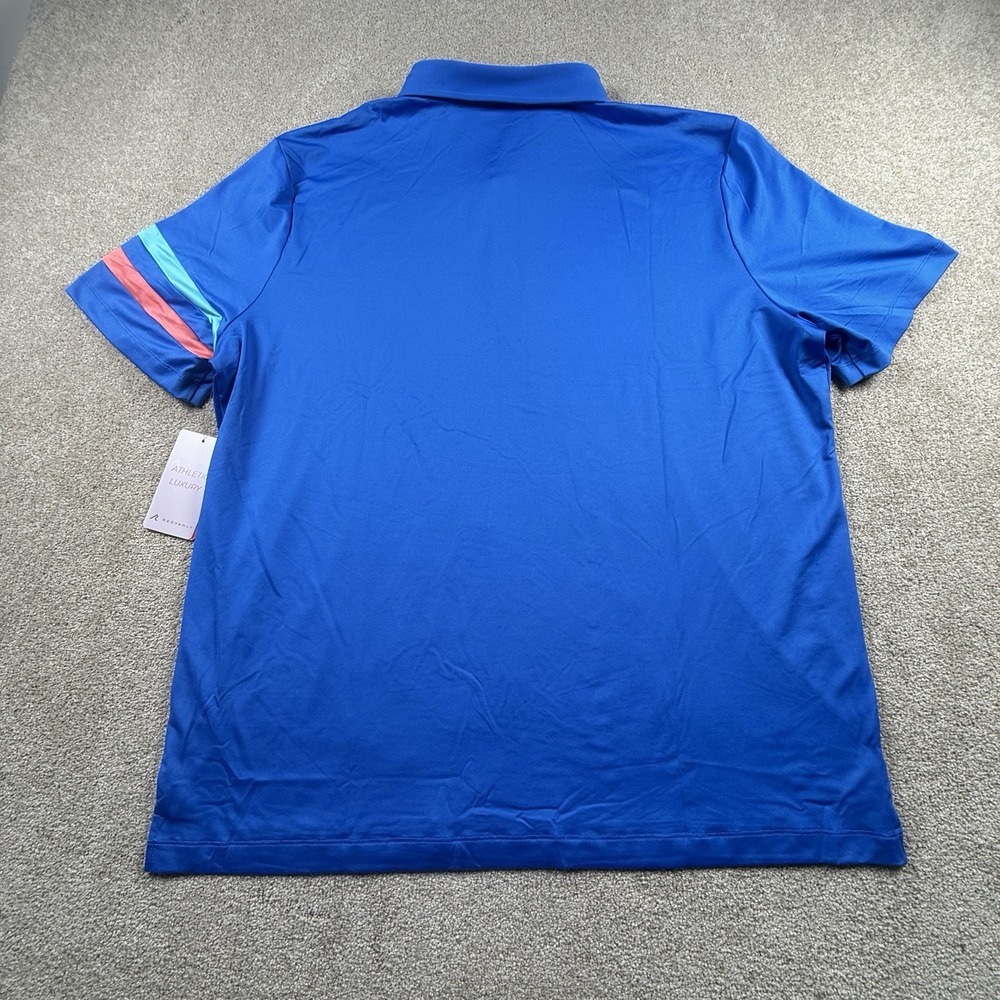 Redvanly Heyward Polo Shirt Mens XXL Marine Blue Golf Shirt Purepoly NEW - Picture 3 of 7